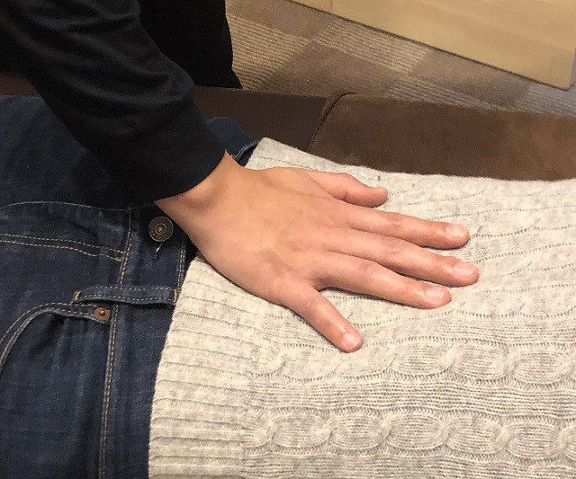 優しいタッチの施術